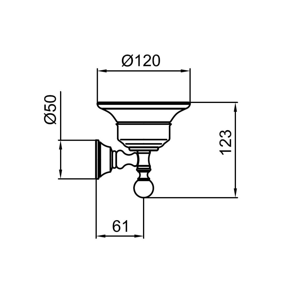 Мыльница Webert Karenina KA500101065, бронза, артикул KA500101065