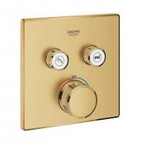 Термостат GROHE Grohtherm SmartControl для встраиваемого монтажа на 2 выхода, холодный рассвет матовый (29124GN0) Термостат GROHE Grohtherm SmartControl для встраиваемого монтажа на 2 выхода, холодный рассвет матовый (29124GN0)