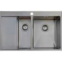 Мойка Seaman Eco Marino SMB-7851DLS, два отверстия (Ø35мм), комплектация с вентиль-автоматом