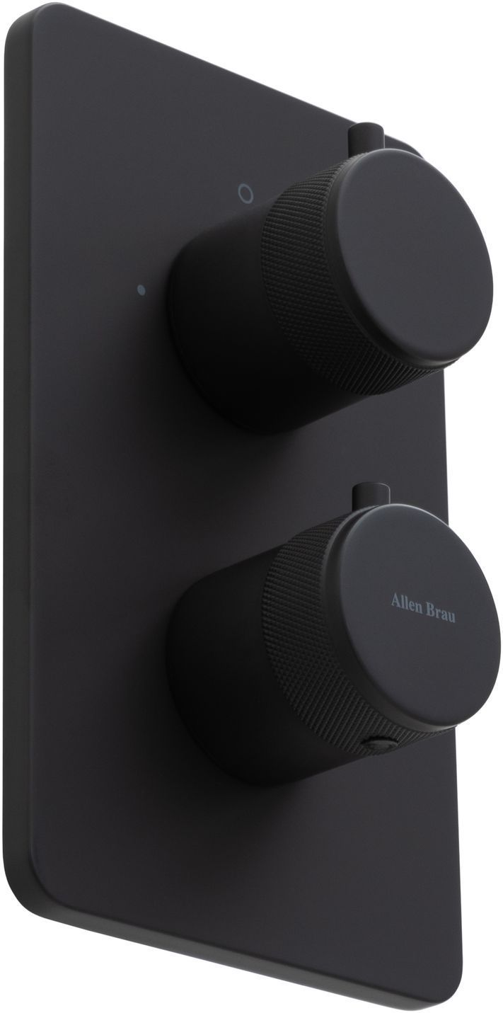 Смеситель для ванны Allen Brau Priority 5.31213-31 (с внутренней частью, 2 выхода) черный матовый, артикул 5.31213-31