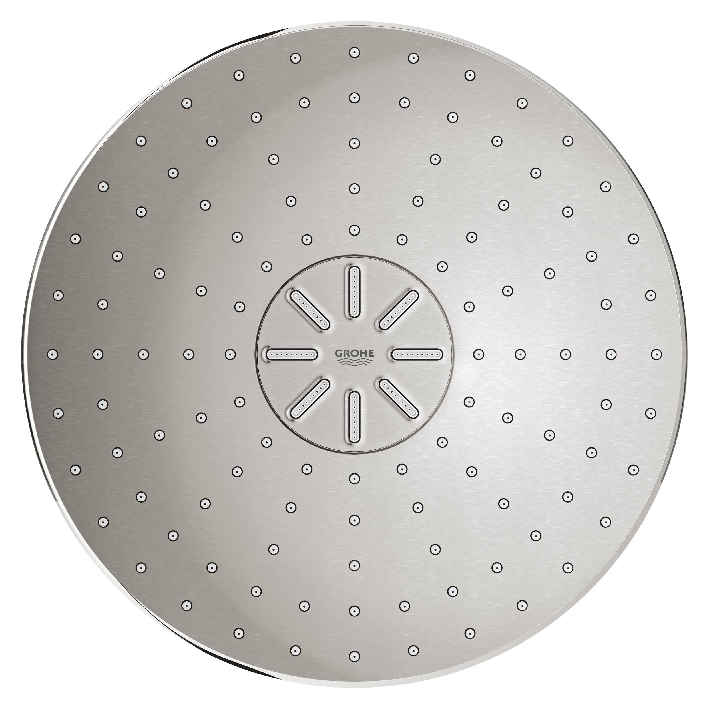 Верхний душ Rainshower 310 SmartActive, круглый, 2 режима струи и душевой кронштейн 400 мм, суперсталь (26475DC0)