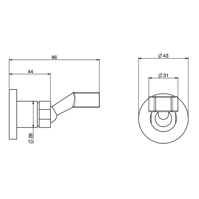 Держатель для ручного душа, Fima Carlo Frattini, Shower accessories, материал-латунь, цвет-хром Держатель для ручного душа, Fima Carlo Frattini, Shower accessories, материал-латунь, цвет-хром