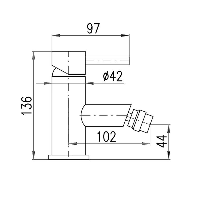 Смеситель для биде Rav Slezak Seina SE945.5KSM, бронза, артикул SE945.5KSM