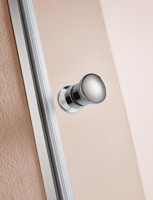 Душевая дверь в нишу Cezares ECO-O-B-2-90-C-Cr профиль Хром стекло прозрачное