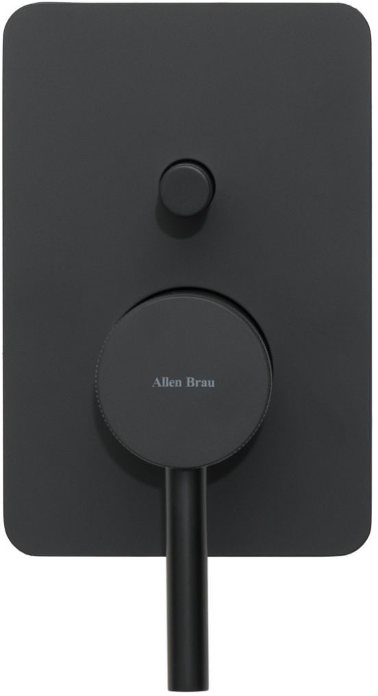 Смеситель для душа Allen Brau Priority X2 5.31011-31 (с внутренней частью, 2 выхода) черный матовый, артикул 5.31011-31