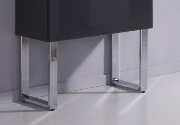 Puris, комплект из 2-х ножек для средних и высоких шкафов, цвет хром