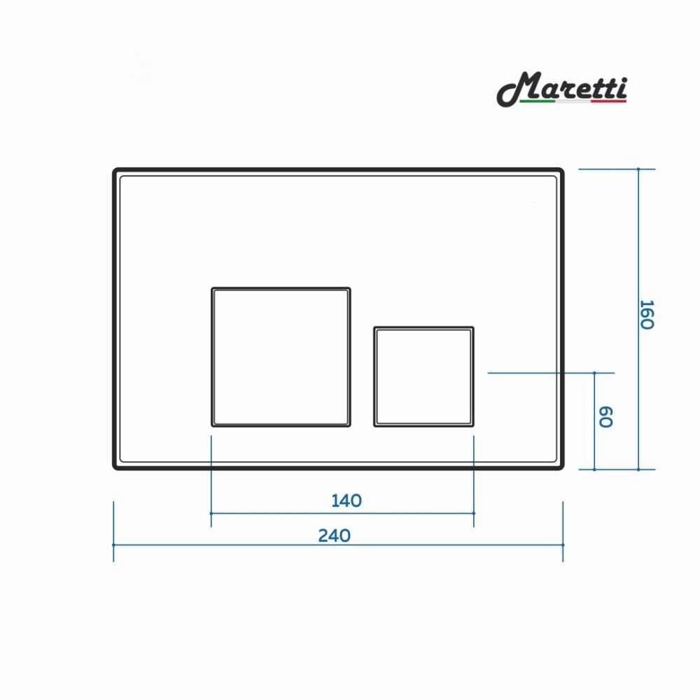 Клавиша смыва Maretti Katrina AC12KA-740, белый