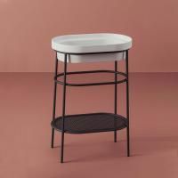 Artceram FUORI SCALA Металическая структура 36.5x58.6хh83см для раковины Fuori Scala ovale 59, цвет: черный матовый (без полки)