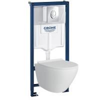Комплект инсталляция и унитаз подвесной безободковый GROHE 39189001 Комплект инсталляция и унитаз подвесной безободковый GROHE 39189001
