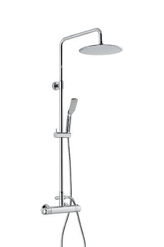 Душевая колонна 930586 с термостатом, цвет хром