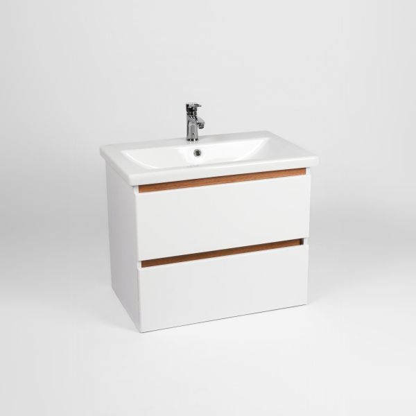 Тумба VIANT "Мальта" 2 ящика подвесная 430х560х560 под раковину .S-UM-COM60/1-w (COMO 60) (VMAL60CO-T2YP)