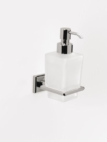 Gedy Colorado, настенный стеклянный дозатор c металлической помпой, цвет хром