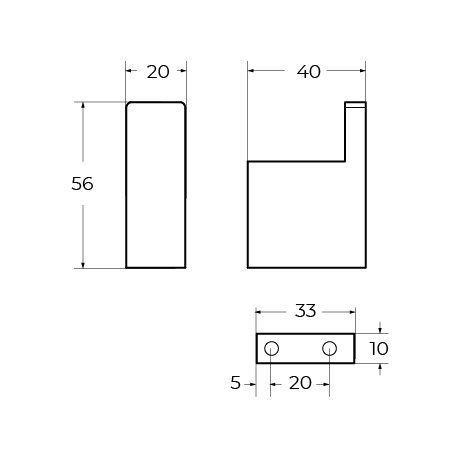 SLIDER-HK-GM Крючок, исполнение оружейная сталь, артикул SLIDER-HK-GM