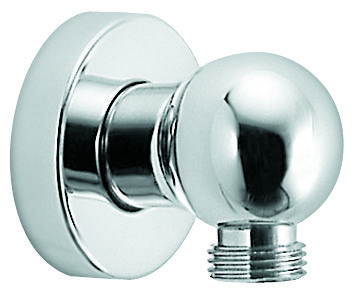 Emmevi, классический вывод из стены на 1/2 ММ, латунь, цвет белый/золото