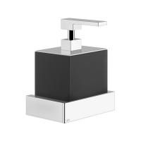 Gessi Rettangolo Дозатор для жидкого мыла подвесной, цвет: хром/черный Gessi Rettangolo Дозатор для жидкого мыла подвесной, цвет: хром/черный