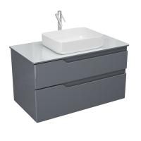 Тумба Hella Cristal 100, серый лак