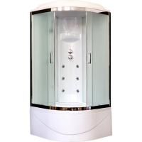 Душевая кабина Royal Bath ВК 100x100 RB100BK3-WC-CH с гидромассажем стекло матовое задняя стенка Белая Душевая кабина Royal Bath ВК 100x100 RB100BK3-WC-CH с гидромассажем стекло матовое задняя стенка Белая