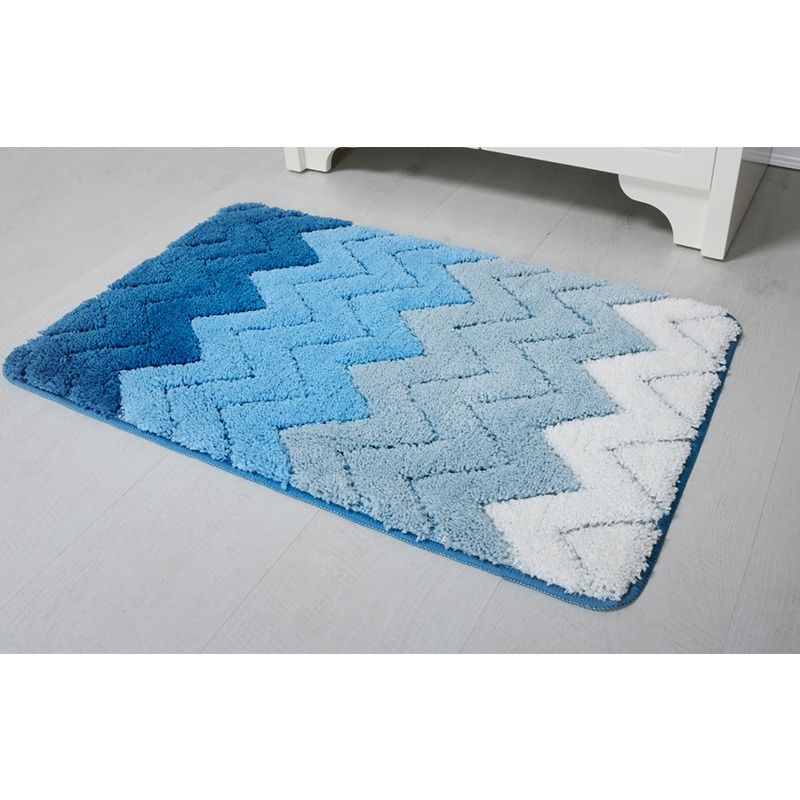 Коврик для ванной комнаты FIXSEN DEEP FX-5003C, голубой, артикул FX-5003C