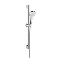 HG Crometta Vario Unica Душевой набор: штанга 650mm, ручной душ 110, 2jet (Rain, IntenseRain), EcoSmart Green, шланг, цвет: белый/хром HG Crometta Vario Unica Душевой набор: штанга 650mm, ручной душ 110, 2jet (Rain, IntenseRain), EcoSmart Green, шланг, цвет: белый/хром