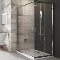 Дверь душевого уголка Ravak Blix BLRV2К 120 профиль Белый стекло рифленое