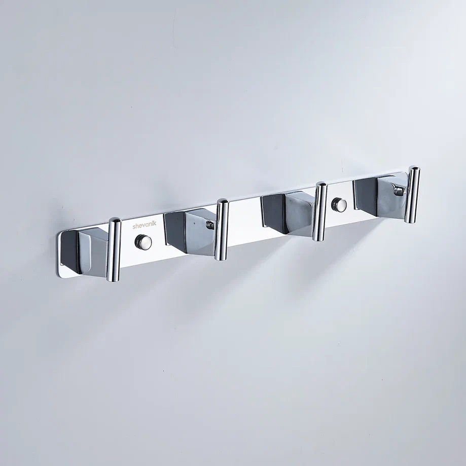 Планка с 4 крючками  Shevanik SG5741, хром, артикул SG5741