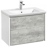 Тумба под раковину ROCA RONDA 77,7 ZRU9303004 (подвесная, белый матовый/бетон), шт