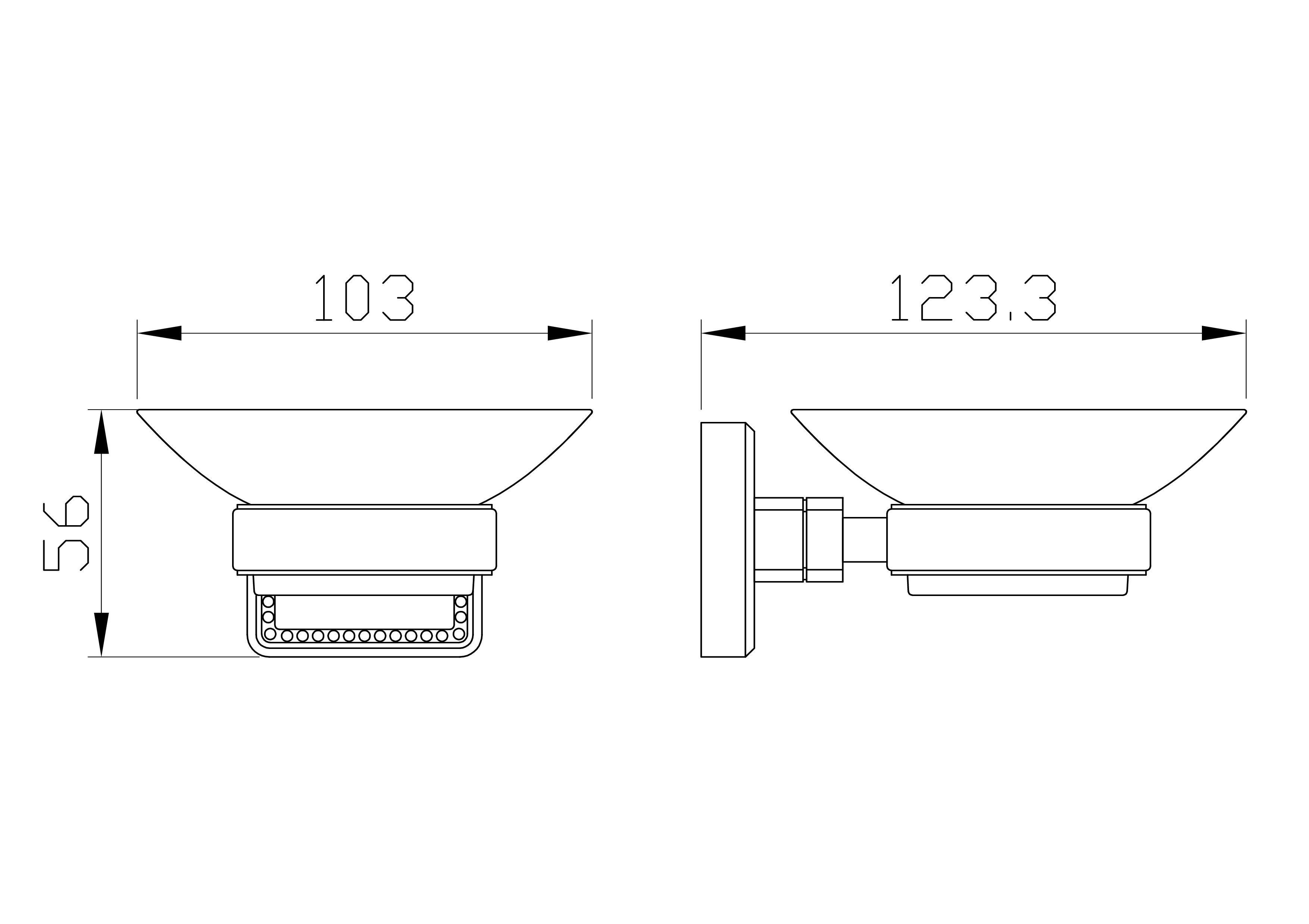 Мыльница с держателем WONZON & WOGHAND ROMA, Бронза (WW-7222) Мыльница с держателем WONZON & WOGHAND ROMA, Бронза (WW-7222)