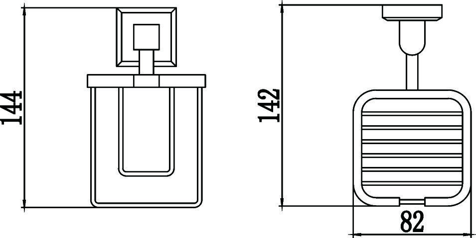 Держатель для освежителя воздуха Savol S-009533, хром, артикул S-009533