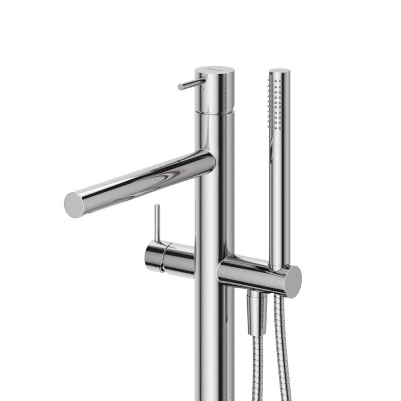 Напольный смеситель для ванны и душа CEZARES LEAF-VDP-L