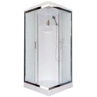 Душевая кабина Royal Bath HP 80х80 RB80HP1-M-CH стекло матовое задняя стенка Белая Душевая кабина Royal Bath HP 80х80 RB80HP1-M-CH стекло матовое задняя стенка Белая