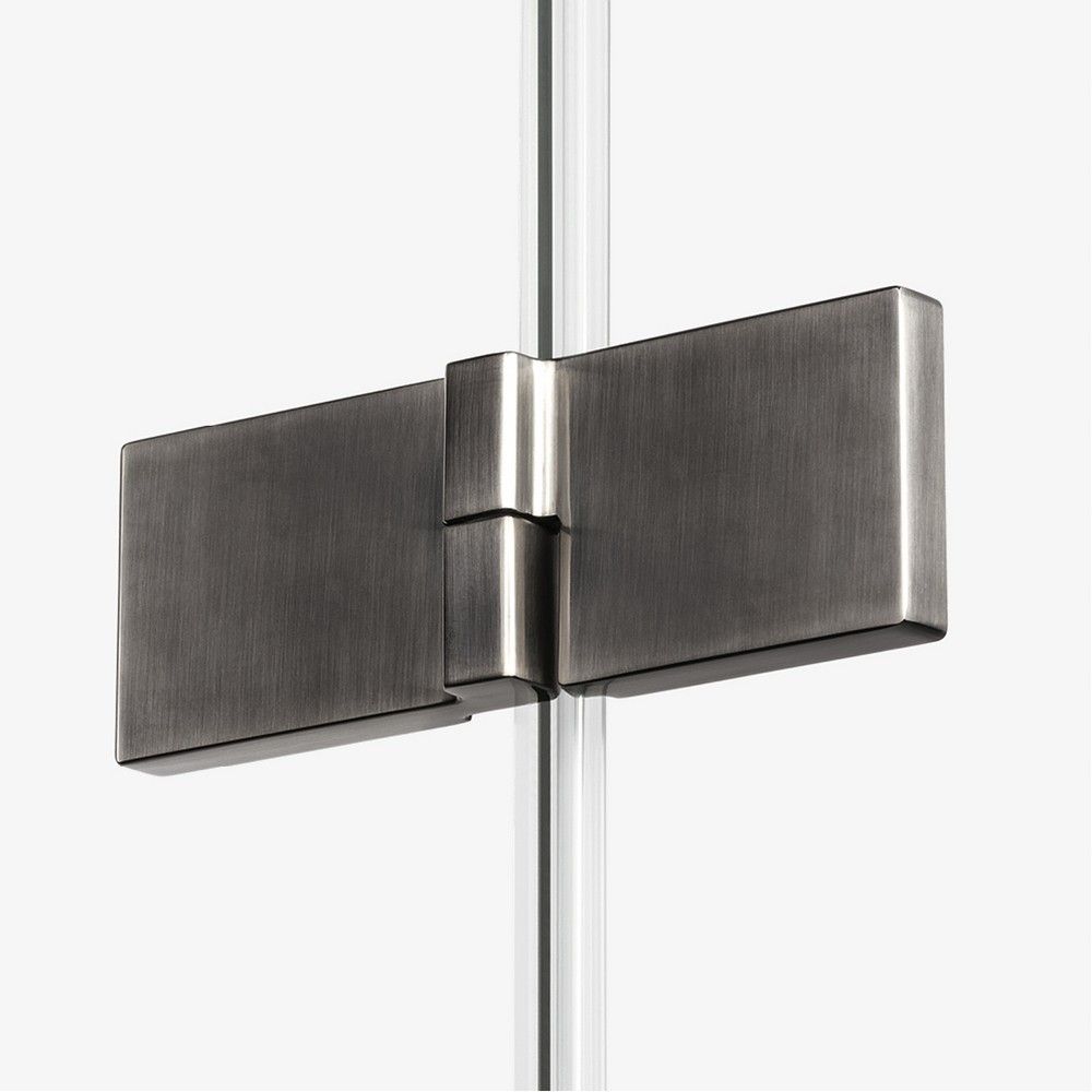 Шторка для ванны NEW TRENDY AVEXA GUNMETAL BRUSHED 100 см EXK-3521 L (оружейная сталь)