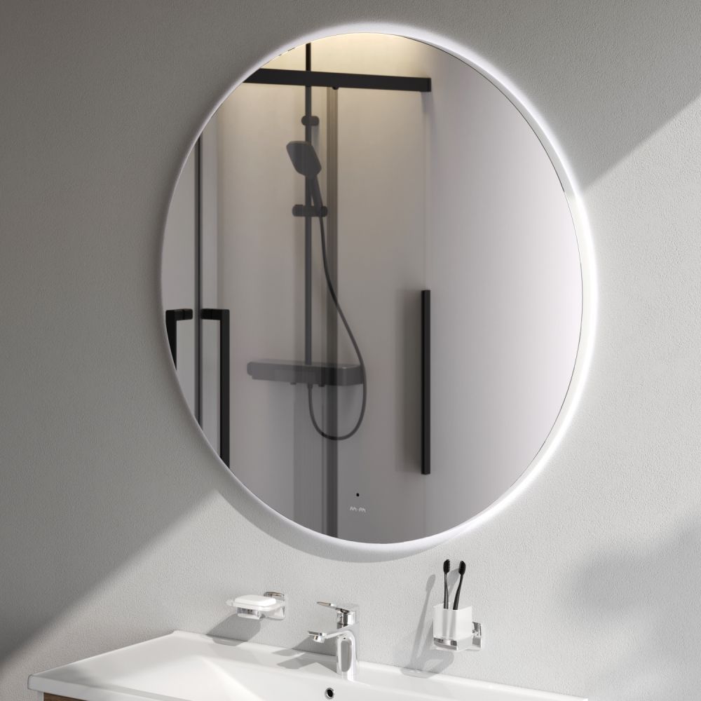 M85MOX41101S X-Joy Зеркало круг с интерьерной Led подсветкой, ИК-сенсорром, 110 см