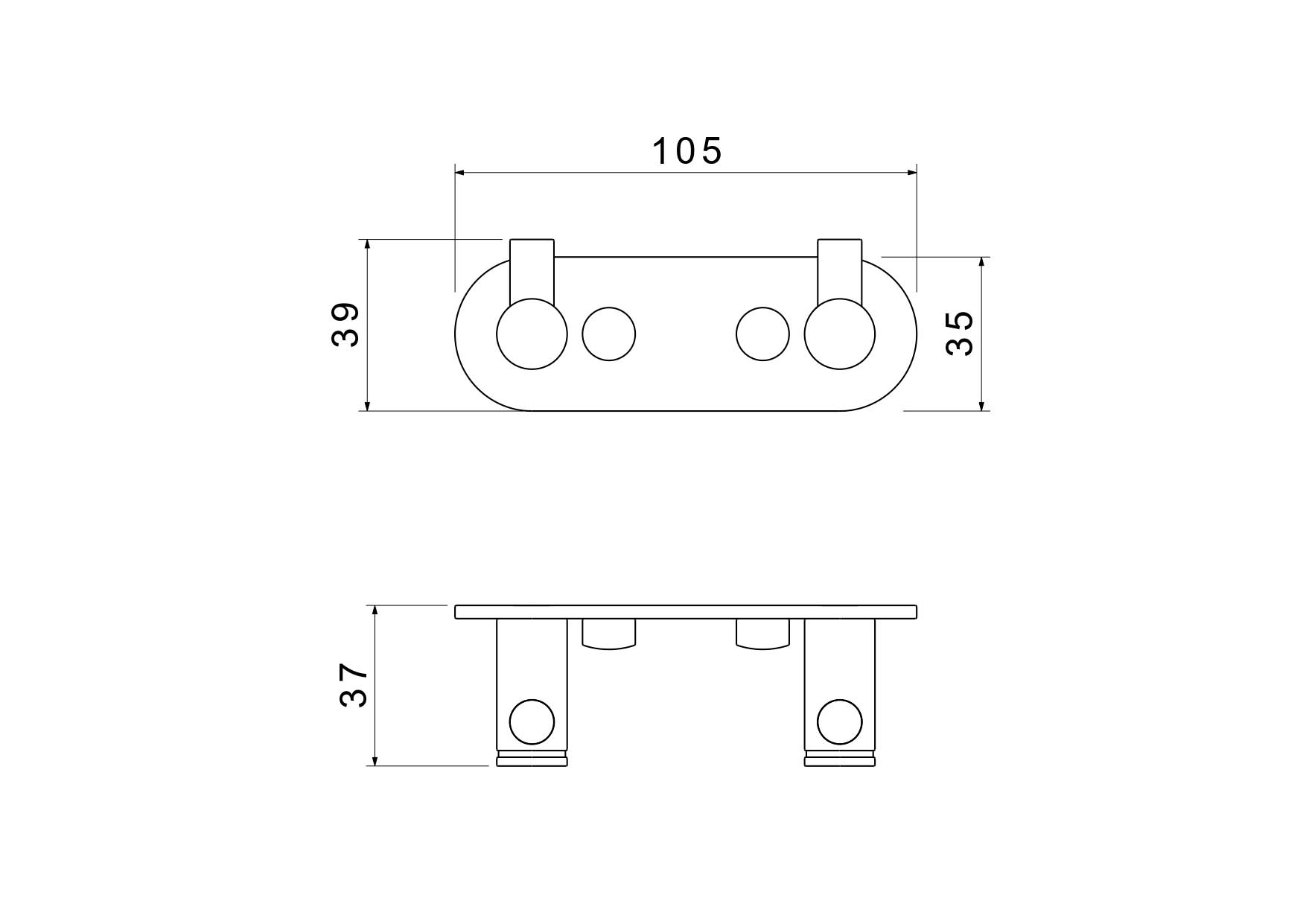 Крючок двойной AQUATEK AQ4102CR ЕВРОПА Крючок двойной AQUATEK AQ4102CR ЕВРОПА