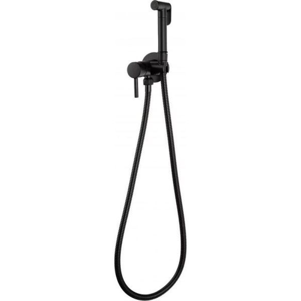 Гигиенический душ со смесителем встраиваемый FILARETE Roun FL100BL, черный