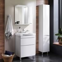 Комплект мебели для ванной AM.PM Like 65 BK80GB Белый со смесителем для раковины и аксессуарами Комплект мебели для ванной AM.PM Like 65 BK80GB Белый со смесителем для раковины и аксессуарами