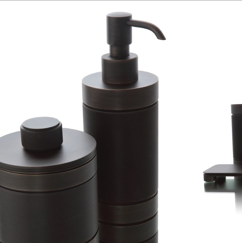 Ёршик, Bertocci, Easy, ширина, мм-100, высота, мм-420, напольный, отделка "медовые соты", материал колбы-композит, цвет колбы-белый матовый, цвет-бронза индустриальная