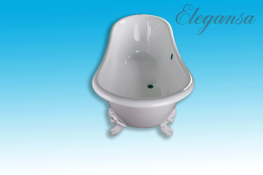 ВАННА чуг. ELEGANSA "NADIA"  IRON FEET White