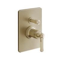 GESSI VENTI20 Смеситель встраиваемый, однорычажный, с переключателем на 2 положения, внешняя часть, цвет Warm Bronze Br. PVD