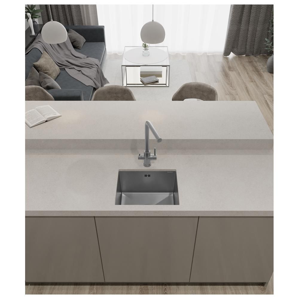 Кухонная мойка GranFest 4538, нержавеющая сталь, артикул 4538 нерж