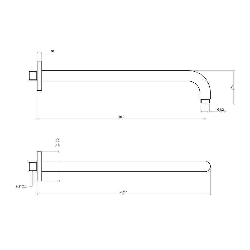Bongio Time 2020 Душевая консоль из нержавеющей стали