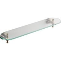 Полка DIAMOND стеклянная с держателями из бронзы, Sapho