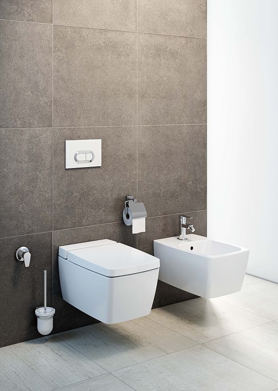 Metropole Rim-Ex Подвесной безободковый унитаз 56 см с функциями VitrAflush и VitrAfresh безободковый, с емкостью для чистящей жидкости