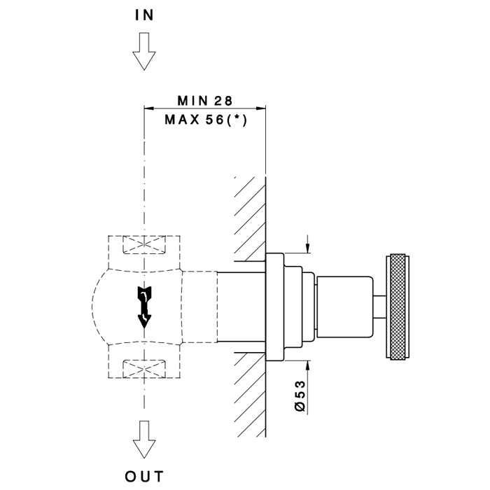 Nicolazzi Termostatico Наружная часть запорного вентиля 3/4”, цвет: хром, артикул 4912CR44