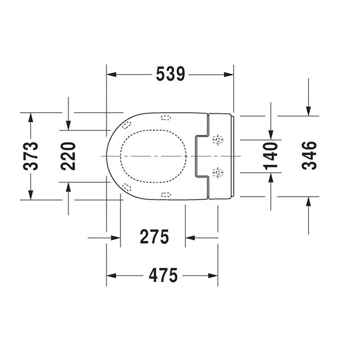 Сиденье для унитаза с функцией биде, Duravit, SensoWash® Slim, с крышкой, ширина, мм-373, длина, мм-539, высота, мм-106, подключение-скрытое, оснащение-ПДУ, управление функциями крышки и сиденья с помощью электричества, душ для ягодиц, для дам и комфортны