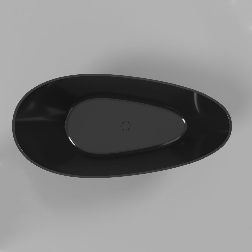 Ванна WHITECROSS Spinel C 150x70 (черный глянец) иск. камень