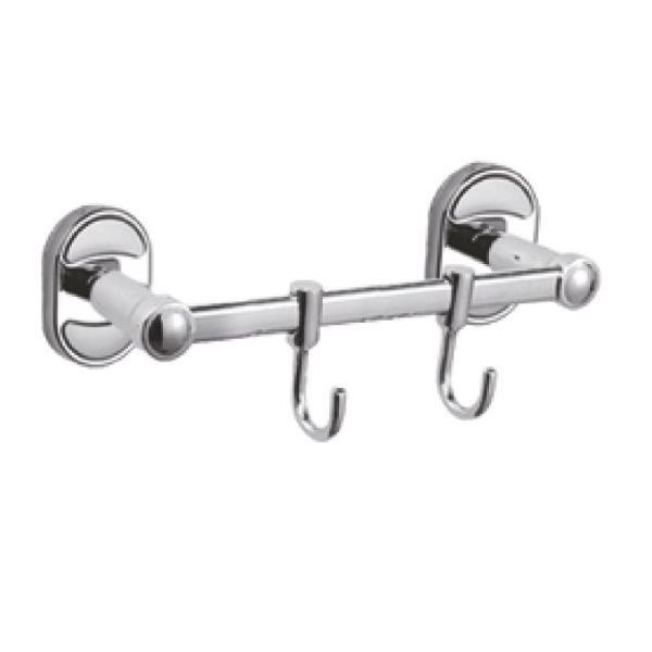 Планка с крючками для полотенец Haiba HB1915-2, хром