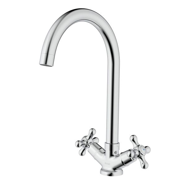 Смеситель Rossinka для кухни с высоким поворотным изливом (H02-76)