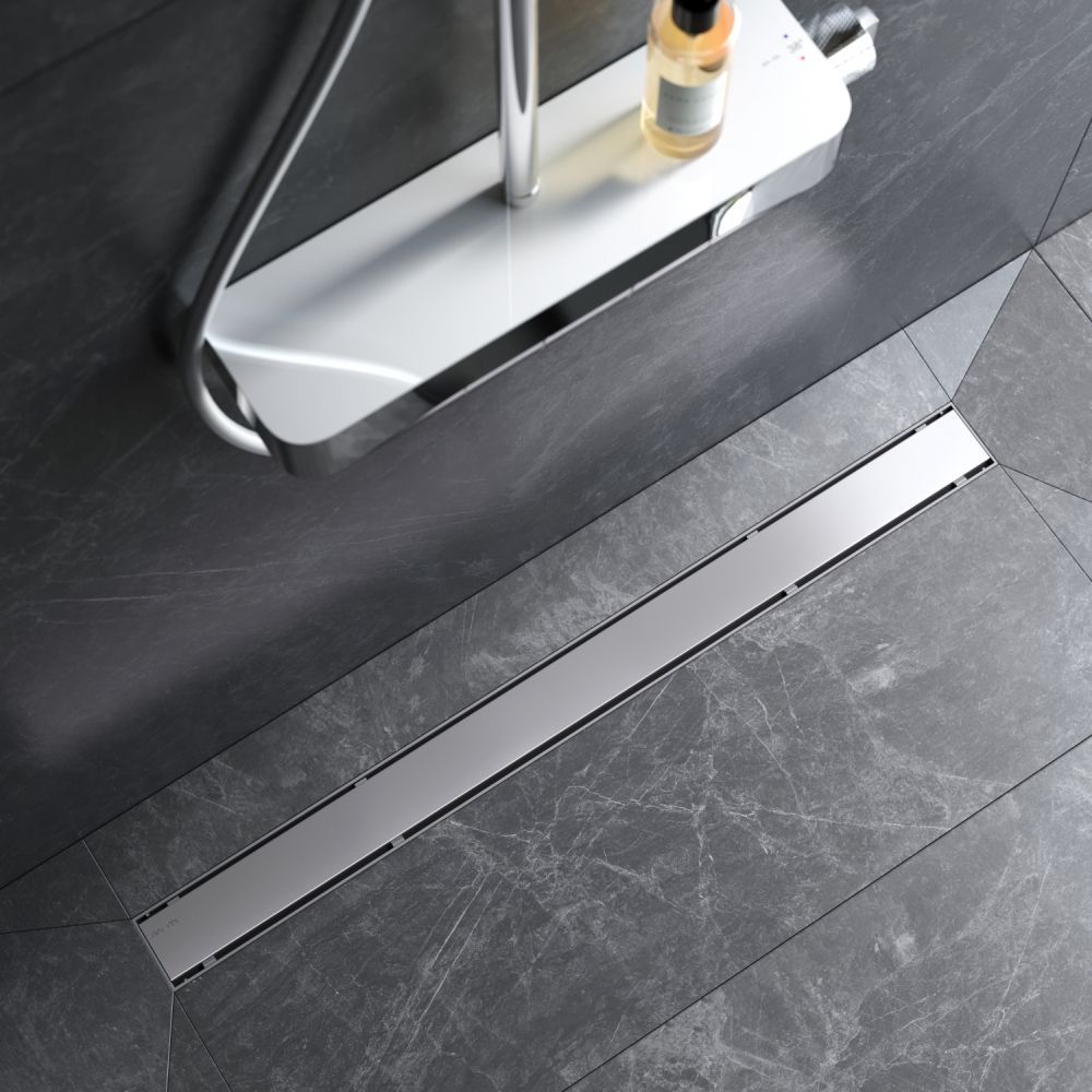 W02SC-U11-090-04SB PrimeFlow Трап для душа линейный универс затвор Tile 90см цвет сталь мат W02SC-U11-090-04SB PrimeFlow Трап для душа линейный универс затвор Tile 90см цвет сталь мат