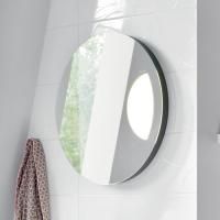 BURGBAD Sinea 1.0  Зеркало на основе с подсветкой круглое 650 мм, 2 флуорисц трубки, 1 выкл снизу, IP20, цвет черный BURGBAD Sinea 1.0  Зеркало на основе с подсветкой круглое 650 мм, 2 флуорисц трубки, 1 выкл снизу, IP20, цвет черный