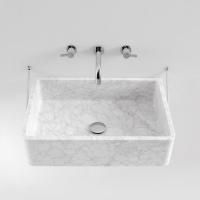 Agape Carrara Раковина подвесная 63х40х16 см, прямоугольная с доп. креплением, без отв., мрамор Carrara, цвет: белый Agape Carrara Раковина подвесная 63х40х16 см, прямоугольная с доп. креплением, без отв., мрамор Carrara, цвет: белый
